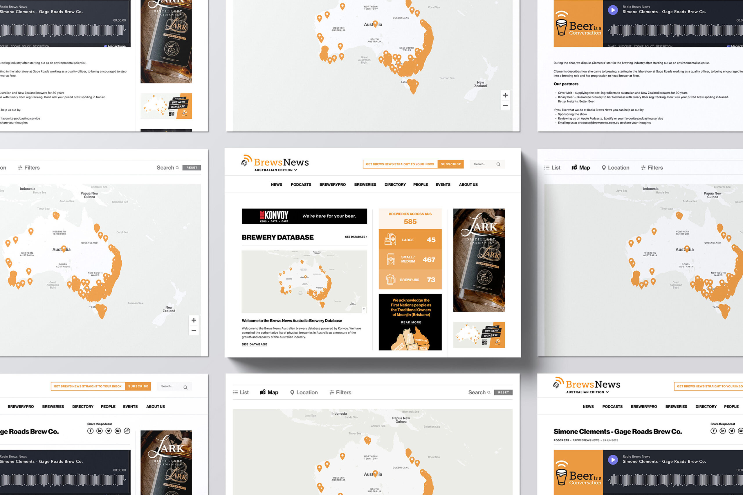 Brews News web design